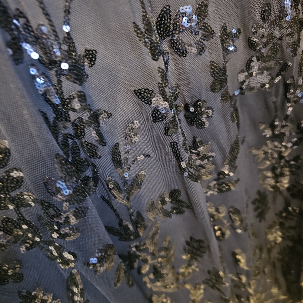 Baltic Born Navy Sequin Long Sleeve Dress - Picture 4 of 5